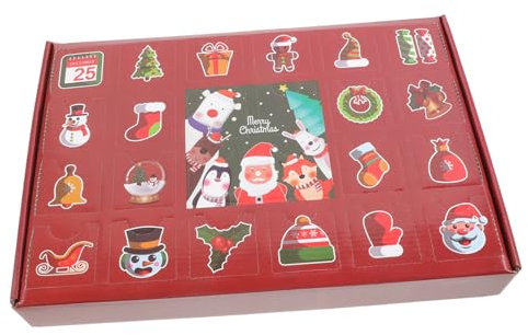 SOLUSTRE Schachtel Schmuck Adventskalender Zahlen Zum Ausfüllen 20 Papierlotterie Gadget Hülle DIY Papier Tombola Hülle Kekse Das DIY Papier Schmuckkästchen