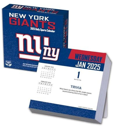 Turner Sports 25998053050 New York Giants Boxkalender 2025
