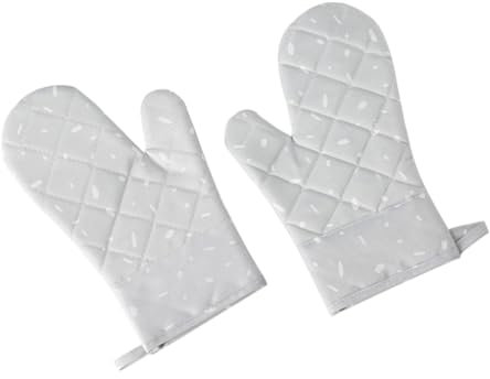OUNONA Zeal Oven Gloves Heatproof Non-slip Silicone Oven Mitts Insulation for Kitchen Dishwasher Safe