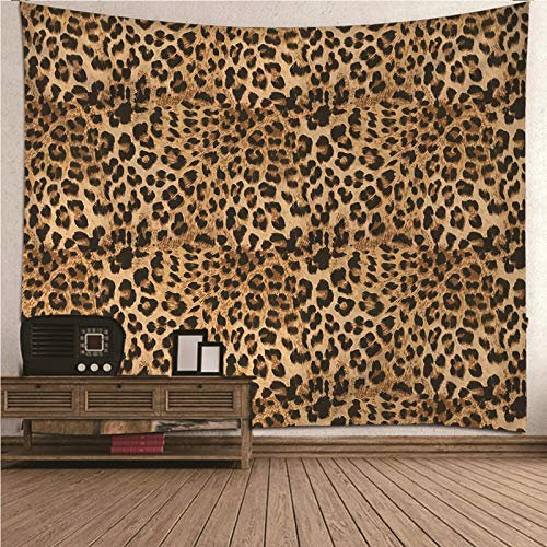 CEVAN Wandteppich Für Schlafzimmer Wanddekoration 3D Leopardenmuster Wandteppich Kinderzimmer Groß Wanddekoration Klein Kunst Dekorationen Decke Wandbehang Stoff Leopard 240x220cm