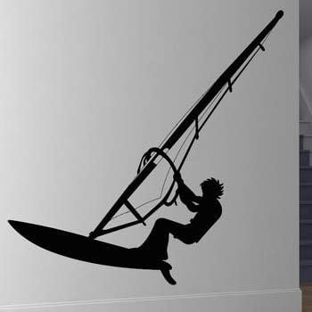 Rakelfix Surfer Windsurfer Typ 2 20cm Aufkleber Sticker Autoaufkleber Wandtattoo Surf Kite Surfen Wassersport Fun Sea