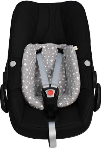 JYOKO Kids Bezug für Sitzverkleinerer kompatibel mit Maxi Cosi Pebble (White Star, Maxi Cosi Pebble Pro I-Size)