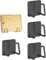 Liemuao Support à Planches à Découper en INOX, Lot de 4 Porte-éponges Mural, Couvercle de Casserole Auto-Adhésif, Porte-casseroles Organisateur de Planche à Découper pour Cuisine (Noir)
