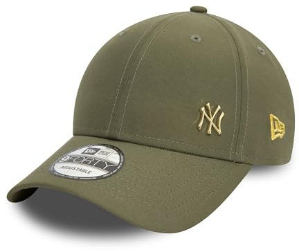 New Era New York Yankees Baseball Cap MLB Kappe verstellbar Metalllogo NY grün - One-Size