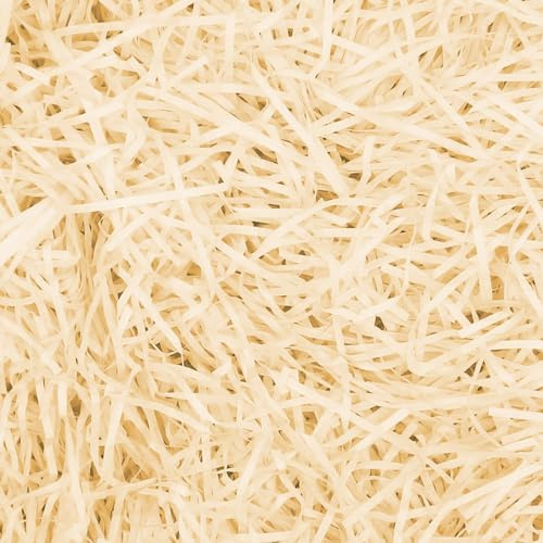 HMJIA Füllmaterial Geschenk 200g Geschreddertes Papier Für füllmaterial Geschenkbox für Party Verpackungsmaterial Füllmaterial für Geschenkbox Dekorations (Champagner)