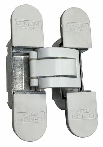1 Charnière Invisible ESTETIC 80/A HP CEMOM MOATTI 111.5 mm Réversible, 3 Couleurs au Choix. - Blanc