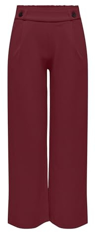 JdY Jdygeggo Women's Long Trousers JRS Noos Wide Leg Culotte, Cabernet, S / 30L