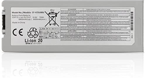 CF-VZSU80U Laptop-Akku, 10,8 V, 70 Wh, 6800 mAh, kompatibel für Panasonic Toughbook CF-C2 Serie