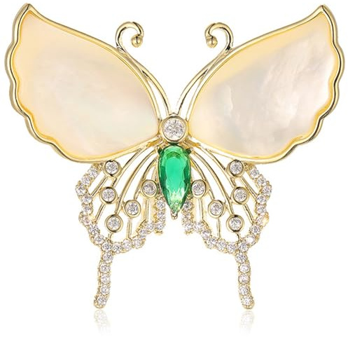 EAVUYIS Papillon Broche Cristal et Strass Bijoux de Femmes pour Le Mariage broche papillon rétro broche en strass