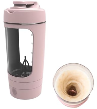 600ml Tritan Electric Protein Shaker Bottle,1200 mAh Universal Type-C port，Fully sealed and waterproof，Removable and easy to clean，Shakers Cups for Protein Shakes and Meal Replacement Shakes.