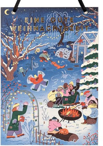 Adventskalender - Eine gute Weihnachtszeit - für Erwachsene – Humorvolle und inspirierende Sprüche, Zitate und Illustrationen, um die Adventszeit zu entschleunigen | Ein guter Plan