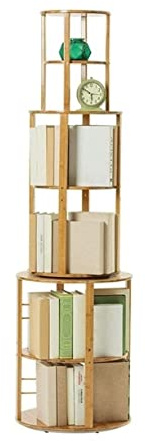 GOOPEEG Regal für Sammlerstücke Bücherregal Mit 6 Ebenen, Modernes Einfachheits-Lagerregal, Drehbares, Einfaches Zuhause, Wohnzimmer Büroregal, Offene Ablagen