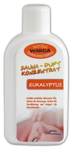 Warda Saunaaufguss Eukalyptus Konzentrat 1.000 ml Flasche, Qualitätsöl, Markenöl 1Liter