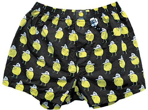 Lousy Livin Underwear Herren Boxershorts Zitrone Black