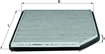 MAHLE LAK 23 Filter, Innenraumluft für RENAULT LAGUNA I (B56_, 556_) | Kompatibel mit: RENAULT LAGUNA I, LAGUNA I Grandtour