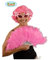 GUIRCA SL.- Ventaglio Rosa in Piume con Montatura in plastica, Colore, 10031127