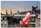 Ultras Stuttgart Bengalo Bild auf PVC Plane/PVC Banner inkl Ösen, Maße: 100x75 cm