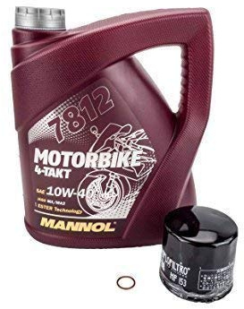 Öl + Ölfilter Set Kawasaki Z750 - ZR750L 2007-2012