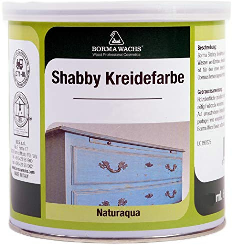 Shabby Chic Möbel Kreidefarbe matt Landhaus Stil Vintage Look 125ml (KIEFERGRÜN - 137)