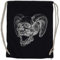 Urban Backwoods Horned Skull Turnbeutel Sporttasche