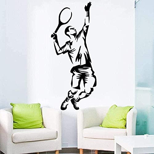 Pvc Wandaufkleber Tennis Sport Wohnzimmer Kunst Tapete 22X45Cm