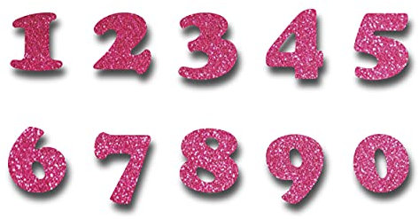 Bügelbild Wunschzahl Zahl Number Count Geburtstag