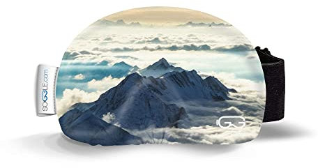 SOGGLE Skibrillen Schutz Überzug aus Mikrofaser (one Size), Farbe:Pictures 13 Swiss alps
