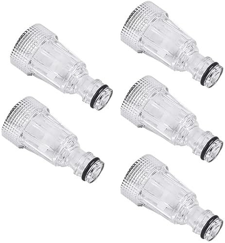 FOUTP 5 Piezas Conector de Manguera de 3/4 para Filtro de admisión de Agua Accesorio para hidrolimpiadora, conexión para Conectores de jardín