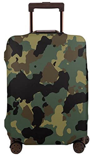 Gepäckabdeckung mit Camouflage-Muster, waschbar, Reisekoffer-Schutz, passend für 45,7 - 81,3 cm S-XL, weiß, 85