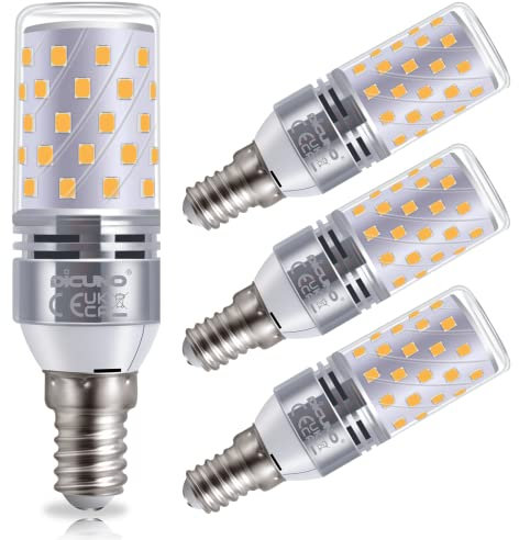 DiCUNO E14 LED Mais Glühbirne 8W, 4000K Neutralweiß, ersetzt 100W Glühbirne, 1000lm, E14 LED Lampe, CRI 82, 360° Abstrahlwinkel, Kein Flackern, Nicht dimmbar, 230V, 4er Pack