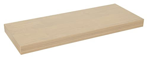 HERSIG - Estanteria diseño Madera | Estanteria Flotante - Balda Flotante - Color Roble - 60 x 23,5 x 3,8 cm