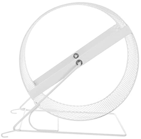 ibasenice Hamster Laufrad Mit Saugnapf Hamsterrad Drahtgeflecht Hamsterrad Hamsterlaufrad Spielzeug mit Halterung Stummlaufrad für Hamster Eichh?rnchen Kleintiere Hedgehog Wheel