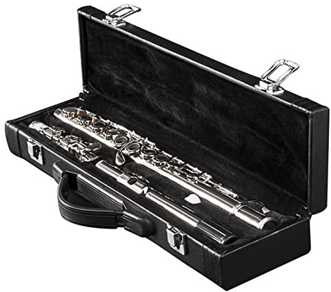 TSTS 16-Loch Querflöte Silber Vernickelt Mit E-Klappe C-Klappe Flötenspielinstrument Geschenkbox Einsteiger Querflöten