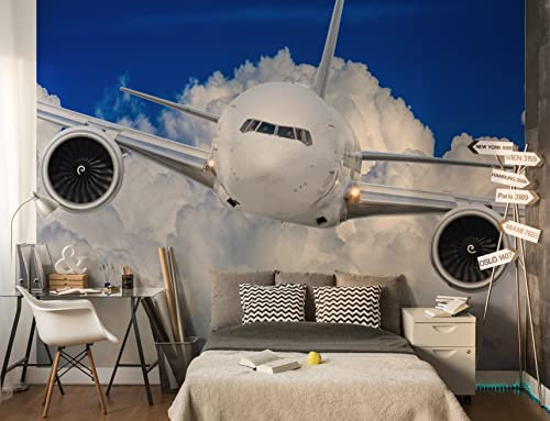 Walltastic Aeroplane Wallpaper Mural, FSC Paper, Multi, 8 feet High x 10 feet Wide, 1 Size