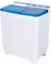 GiantexUK Twin Tub Washing Machine, 10.5KG Washing Machine and Spin Dryer Combo with Drainage & Timer Control, Mini Portable Washer for Dorm Apartment(7.5kg Washer 3kg Dryer, Blue+White)