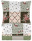Cotton Market Housse de Couette 200x200 cm - Couette avec 2 Taies d'oreiller 70x80 cm - Linge de Lit et Oreillers - Parure de Lit - Certifié Oeko-Tex - 3 pièces Set - Blanc et Vert, Roses
