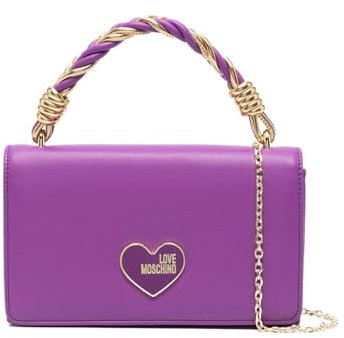MOSCHINO Borsa donna Love mano/tracolla ecopelle viola BS24MO11 JC4224 Piccola