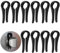 5pcs Couvercles de Bouton de Cuisinière, à l'Épreuve des Enfants Verrou de Bouton de Cuisinière à Gaz Serrure de Sécurité pour Bébé en Plastique pour Bébé et Animaux Domestiques Cuisine (Noir)