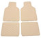 4 Stück Auto Fußmatten Universal Automotive Interior Liner Fußpolster Dekorative Automobilteppich Dekoration Matte Beige