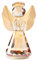 Schutzengel aus Kristall, Geschenke für Frauen, Sammlerstück, Glasengel, Figur, Dekoration für Zuhause, handgefertigtes betendes Weihnachts-Andenken für sie (Gold)