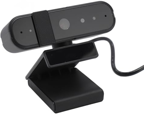 Gesichtserkennungs-Webcam, 1080P HD-Webcam mit Autofokus, 120-Grad-Weitwinkel und Privater Abdeckung, Plug-and-Play-USB-PC-Webcam, PC-Kamera für Windows 10 11 Desktop