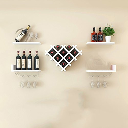 Générique Weinregal aus Holz, zum Aufhängen, Weinschrank, kreativ, modern, minimalistisch, Wandregale