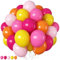 HILAVO Luftballons Rosa Orange 12 Zoll 60 Stück Pink Orange Gelb Party Ballons Hot Fuchsia Rosa Orange Pinke Helium Latexballon für Herbst Geburtstag Halloween Baby Shower Tropische Feuerwehrauto Deko