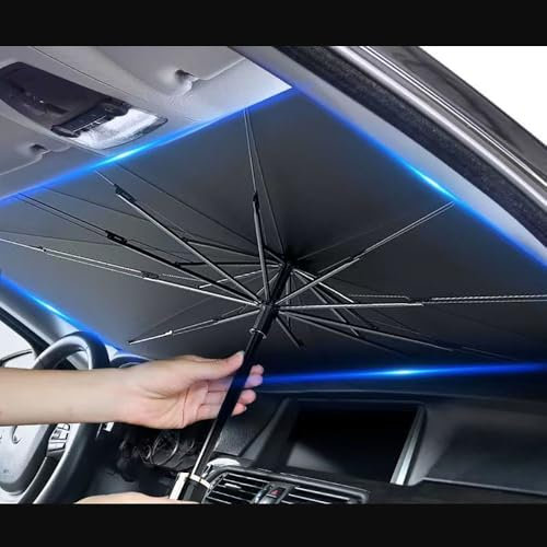 INTWAY Parasol Coche Delantero, para Renault Captur Parasol Cortina Reflectante para Vehículo Protección Rayos UV Parabrisas