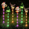 Starnearby LED Gartenstecker 6er Set Weihnachtsbeleuchtung Außen Batterie Weihnachtsdeko Aussen Acryl Gartenleuchte Weihnachten Weinachtsdekorationen Outdoor Garten Deko (B)