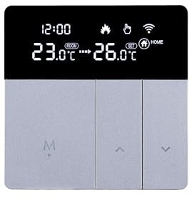 RKHK i8 Smart WiFi Thermostat – Wireless, Voice-Controlled, Programmable with Remote Access for Smart Homes, Gray