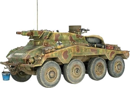MiniArt 53001 1:35 Sd.Kfz.234/3 Schw. Panzer Stummel - originalgetreue Nachbildung, Modellbau, Plastik Bausatz, Basteln, Hobby, Kleben, Modellbausatz, Zusammenbauen, unlackiert