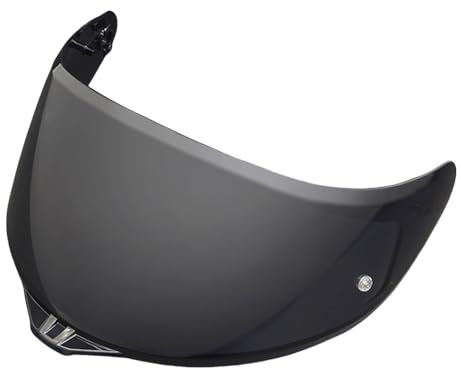 MTDVZR Visiera per casco K5, protezione dai raggi UV, antigraffio, antivento, compatibile con AGV K1, K1S, K3SV, K5, K5S (nero profondo per uso quotidiano)