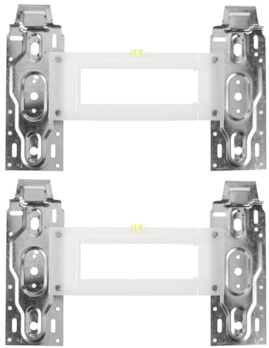 RUNROTOO 2 juegos de soportes para aire acondicionado de ventana: soporte de pared resistente para sistemas de aire acondicionado split exterior y bomba de calor - para