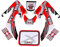 HMParts Pit Bike/Dirt Bike Top Aufkleber Set X - Rot Neu